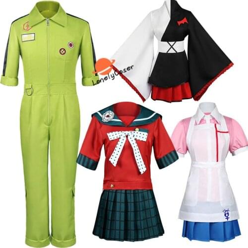 Anime Danganronpa Cosplay Costume Mikan Tsumiki Monokuma Harukawa Maki Kazuichi Souda Halloween Christmas Party Suit Uniform