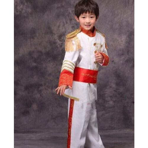 Boys Court clothing Halloween dress Prince Charming Cosplay Costume Carnival party Movie Clothing Masquerade Prince Costume