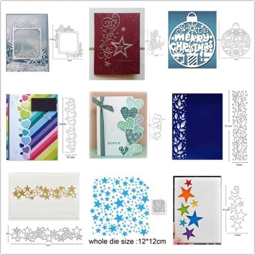 Metal Cutting Dies Cut Mold Christmas Snowflake Ornament Frame Scrapbook dies Paper Craft Knife Mould Blade Punch Stencils dies