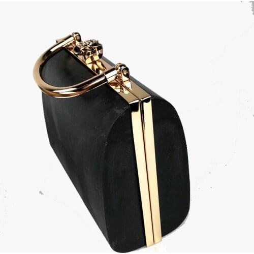 Metal Purse Frame Women Handle Clutch Bag Accessories DIY HandBag Frame Kiss Clasp Lock Hardware Box Clutches Purse Handle