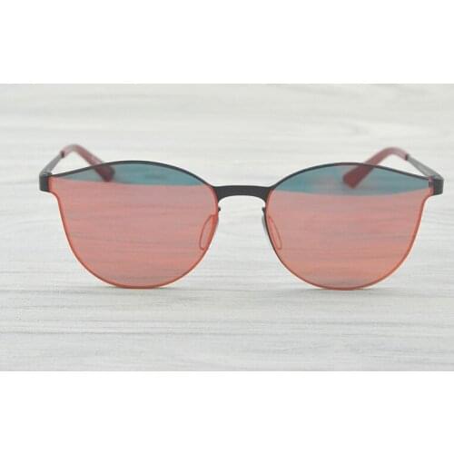 Fashion Women Sunglasses Brand Designer Super Light Stainless Steel Cat Eye Sun Glasses For Women Lady Beach Travel Sunglasses