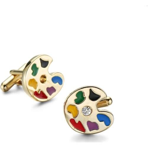 Mens wedding Cufflinks novel flower color design style Cufflinks French business shirt clothing accessories
