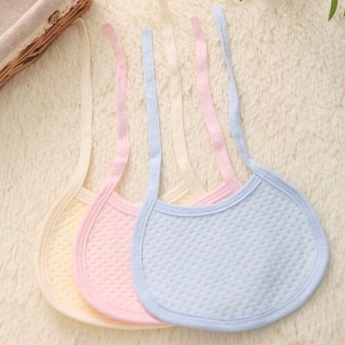 5pcs/lot three color mixed color random hair 3 color soft cotton baby bib Baby baby cotton comfortable saliva towel TRK0058
