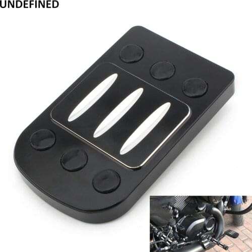 Motorcycle Brake Pedal Pad Cover CNC Foot Pegs Pads For Harley Touring Road King Street Glide Softail Fat Boy Dyna FLD Trike
