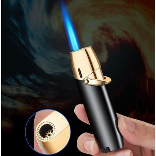 New Mini Butane Gas Inflatable Lighter.WindproofStraight Direct Blue Jet Flame Turbo Torch Fire.Smoking Accessories Mens Gift