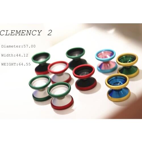 New Arrive ACEYO CLEMENCY2 YOYO 7075 Metal Ring Competitive Yo-yo for Professional Yoyo Player Yoyo Unresponsive Yoyo