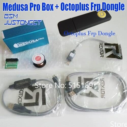 ORIGINAL new Medusa PRO Box Medusa Box +octoplus Frp dongle + JTAG Clip MMC For LG For Samsung For Huawei with Optimus cable