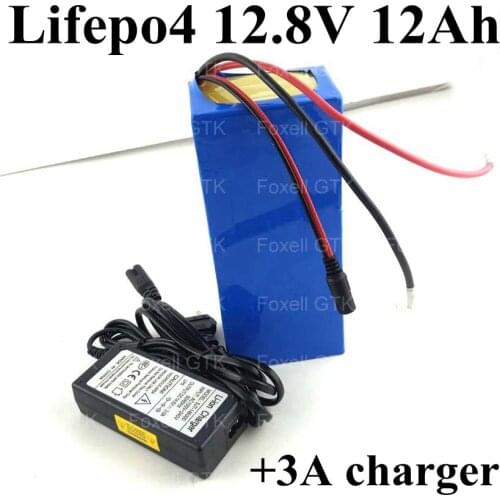 1 pack Customized Lifepo4 12v 12ah accu 12v bateria 4s 15A BMS portable DC for 100W 150W light supercapacitor 12v + 3A charger