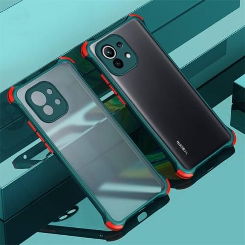 Shockproof Bumper Phone Case For Xiaomi Redmi Note 10 Pro 9 Pro 10S 9S K40 POCO X3 NFC Pro 10T Pro Lens Protection Clear Cover