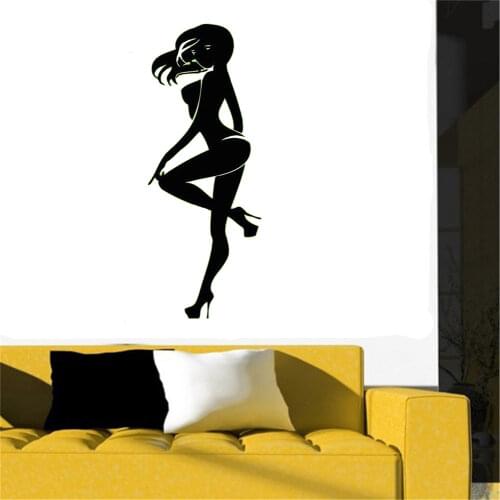 Sexy Club Sticker naked Decal Posters Vinyl Wall Decals Pegatina Quadro Parede Decor Mural Sexy Girl Sticker