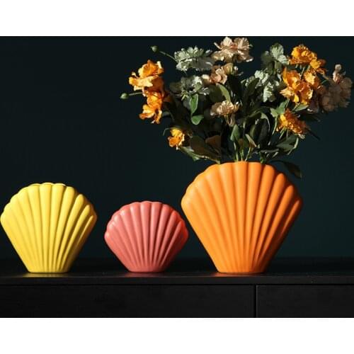 Modern Simple Vases Ceramic Tabletop Ornaments Flower Arrangements Vases Creative Nordic Decoration Maison Home Decoration DI50H