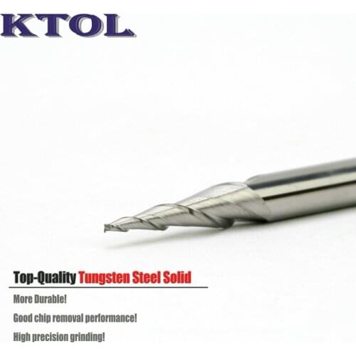 6x1.0x20mm 10 Angle V Groove 2 Flute Spiral Router Bit Milling Cutter Woodworking Tools 3D CNC Carbide Engraving Mills for Wood