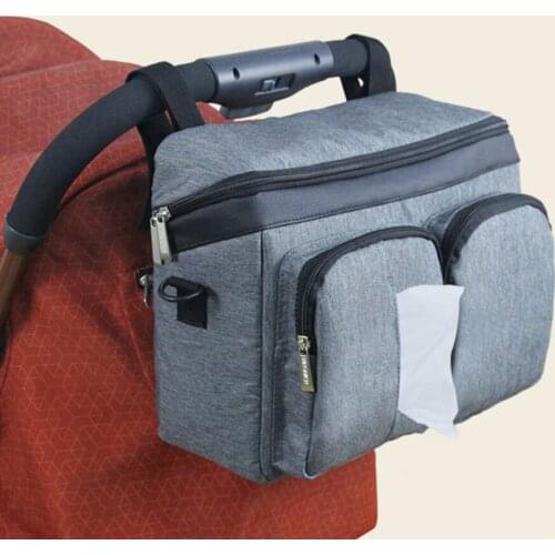 Baby Stroller Bag Large Capacity Portable Mummy Bag For Diaper Nappy Storage Organizer Bottle Cup Holder Bag Stroller Accessorie