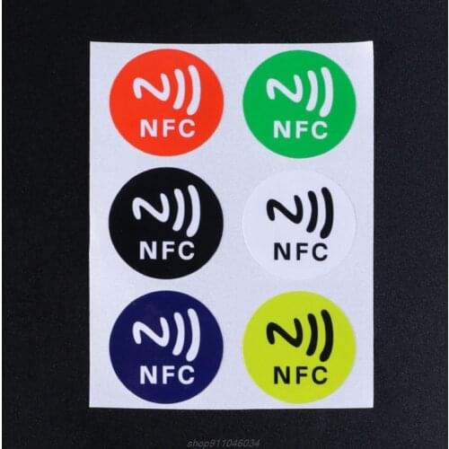 Waterproof PET Material NFC Stickers Smart Adhesive Ntag213 Tags For All Phones Jy16 21 Dropship