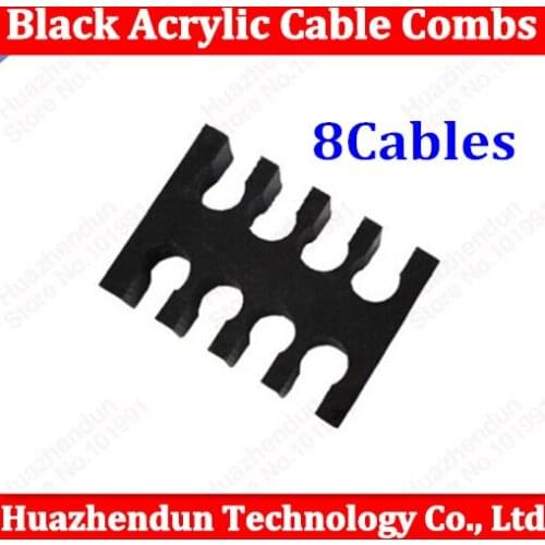High Quality Black Acrylic Cable Combs for 3mm Cables 8 Cables Comb Free shipping