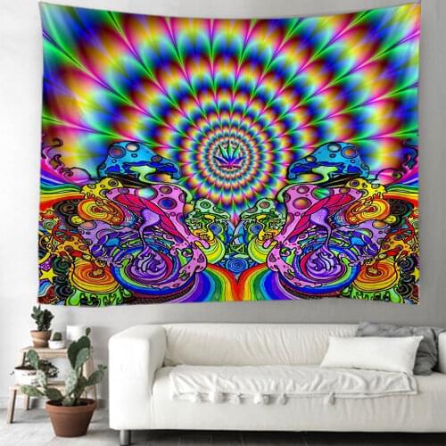 XIANYUNHE Landscape Bohemian Mandala Tapestry Wall Hanging Indian Wall Decor Hippie Tapestries Throw Sheet Coverlet Cotton Beach