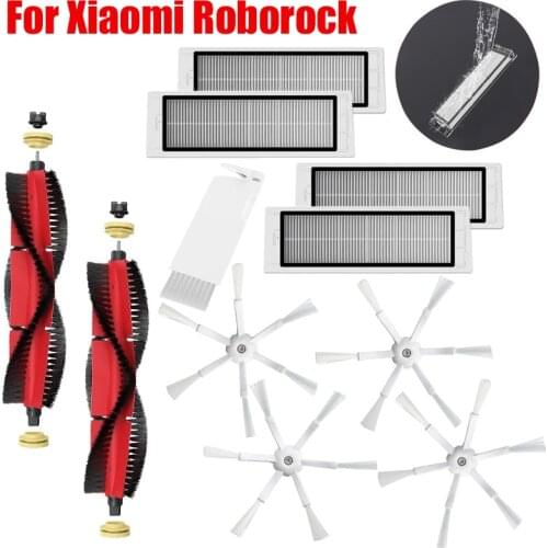 For XiaoMi Roborock S50 S51 S55 S5 Max S6 S60 S6 Pure S6 MaxV E25 E35 Vacuum Parts HEPA Filter Main Brush Mop Cloth Side Brush