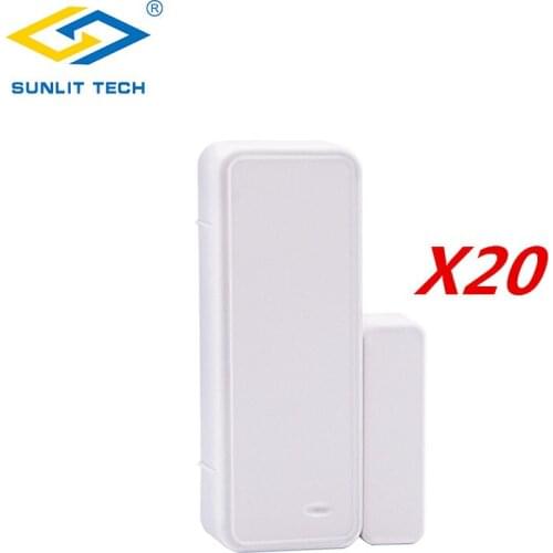 20Pcs Wireless Home Window Door Magnetic Sensor Detector 433MHz Wifi Door Sensor Opening Reminder Burglar Security Alarm System