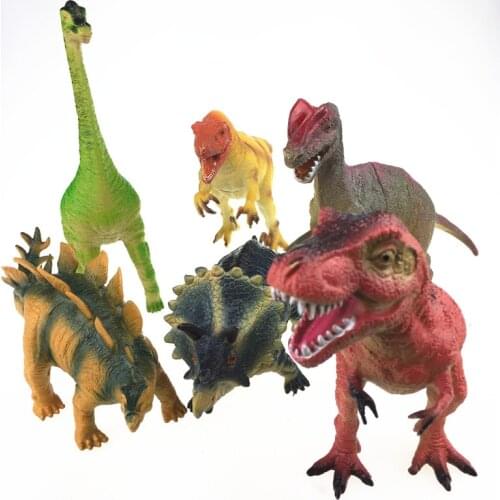 6pcs/lot Big Size Dinosaur Toys Model Kid Chirstmas gift Action Figure Model Can make a sound Figure Model Toy