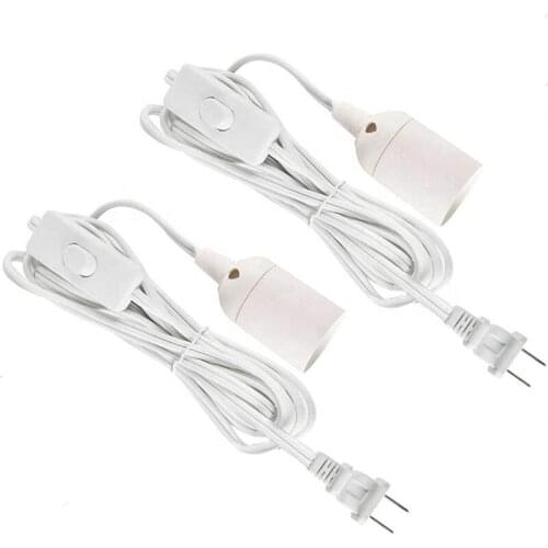 Original High Quality Switch Cable 20 Feet Extension Hanging Lantern Pendant Light Lamp Cord Cable E26/E27 Socket On/Off Switch