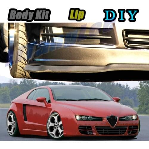 Car Bumper Lip Front Spoiler Skirt Deflector For Alfa Romeo Brera / Spider AR Tune Car Modification Modified Body Kit Lips