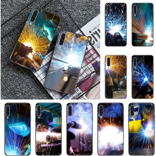 Welder Welding Hot Metal Worker Phone Case For Samsung S 7 8 9 10 20 A 21S 20e 50 51 71 note9 10 J4 plus 20 ultra