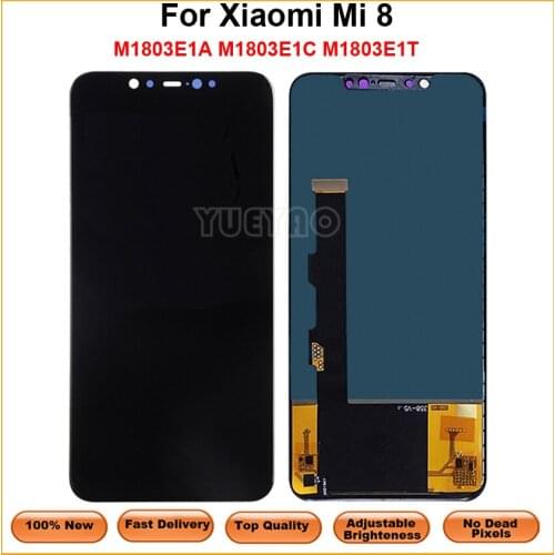 Screen For Xiaomi Mi 8 Mi8 LCD Display Touch Screen Replacement Digitizer Assembly For Xiaomi Mi 8 M1803E1A LCD Screen