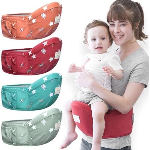 0-24Months Baby Carrier Bottle Holder Infant Hipseat Summer New Ergonomic Durable Stars Print Front Facing Baby Toddler Carrier