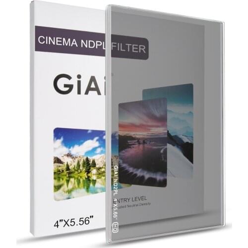 GiAi Cinema filter 4x5.65" ND2PL 2in1 Filter no color cast Neutral density