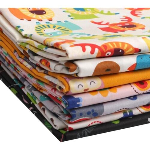 Cotton Printed Fabric By The Meter Diy Dress Home Textile Production Decoration Production Materials Hand Sewing Supplies 45*150