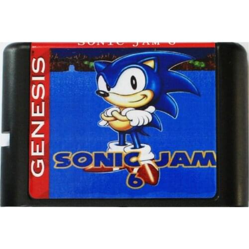 Sonic 6 Jam 16 bit MD Game Card For Sega Mega Drive For SEGA Genesis