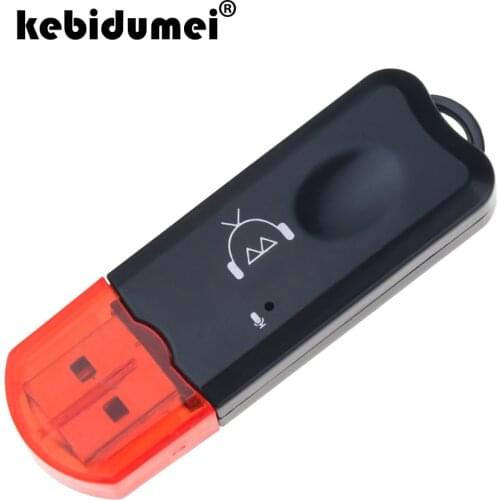 Kebidumei USB Bluetooth V2.1 Receiver Audio Stereo Wireless Handsfree bluetooth Adapter Dongle Kit for Speaker for iphone Car