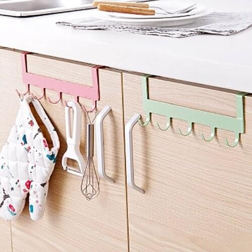 Kitchen Cabinet Door Back Hooks Multifunctional Back Door Hooks Bathroom Stainless Steel Hooks