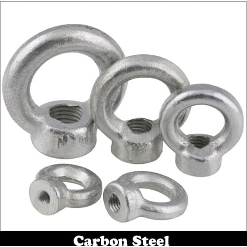 M6 M8 M10 M12 M16 Zinc Plated Carbon Steel Loop Hole DIN582 Female Thread Round Ring Lifting Eye Nut
