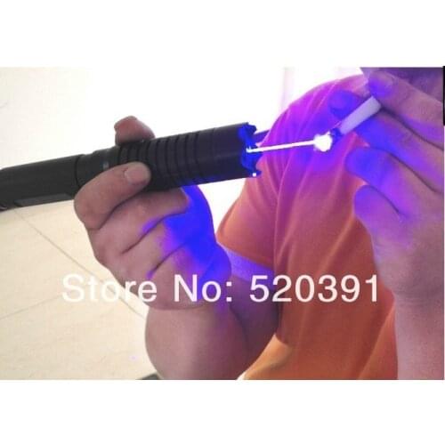 High power Military Blue Laser Pointers 100W 100000m 450nm 303 Flashlight Light Burn Match Candle Lit Cigarette Wicked Hunting