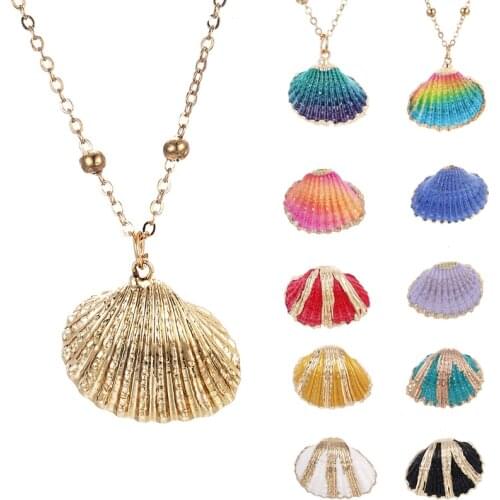 Natural Shell Necklace Boho Conch Pendant Women Necklaces Handmade Seashell Chain For Girlfriend Bride Unique Jewelry Hot Sale