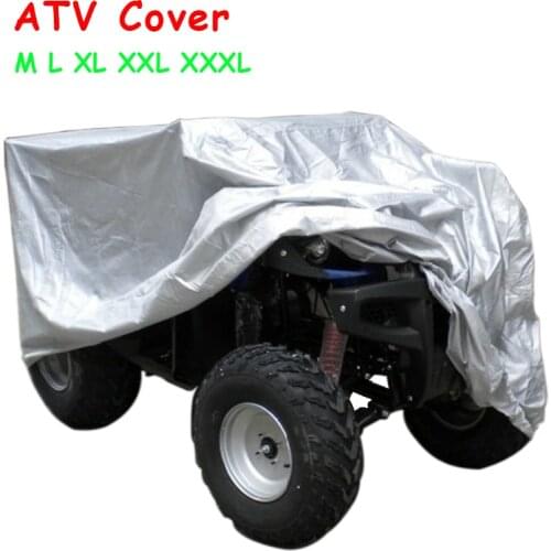 Beach Quad Bike Cover Waterproof ATV Cover Dustproof All ground silver beach Motorcycle Case Motorbike Cover Protector all sizes