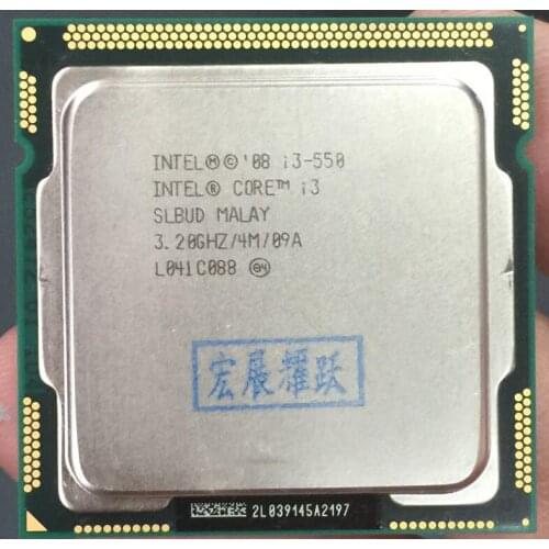 Intel Core i3-550 I3 550 Dual-Core Processor (4M Cache, 3.20 GHz) LGA1156 Desktop CPU 100% working properly Desktop Processor