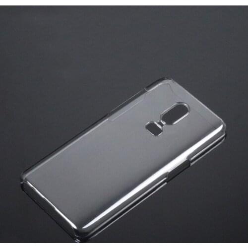 Transparent Crystal Clear Slim Hard PC protective back Case cover For ONEPLUS 6