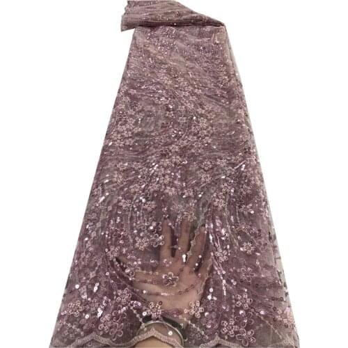 SJ Lace Latest African Laces 2021 High Quality Tulle Mesh Lace Fabric Nigerian Embroidered Bridal Lace Fabric Wedding zx3-42