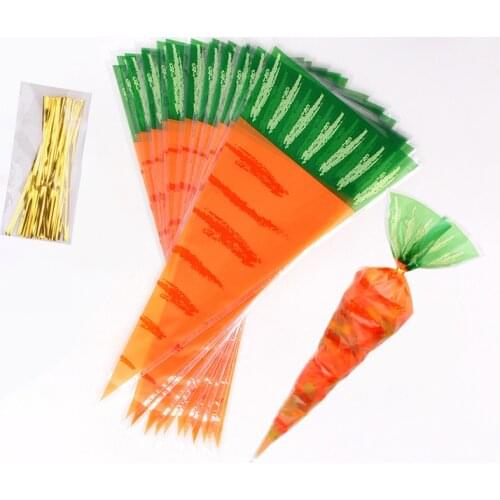 Candy Triangle Bag Disposable Environmental Protection Plastic Packaging Baking Cookies Party Decoration Gift Bag