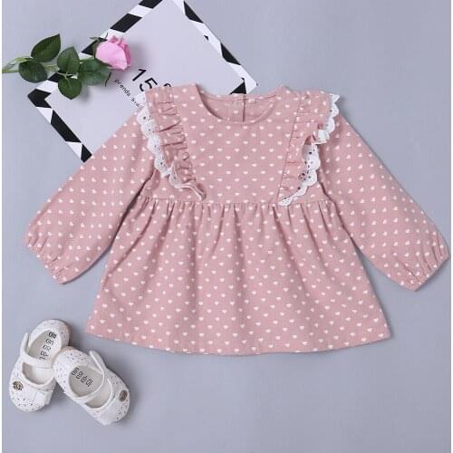 In winter of 2020, new dresses will be popular, such as girls long sleeve polka dot skirt and fashion dress