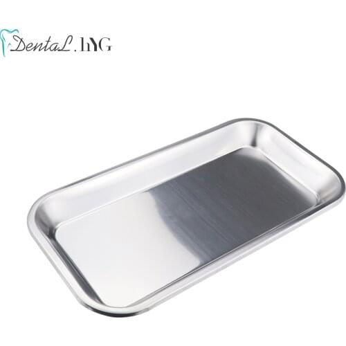 1PC Stainless Steel Cosmetic Storage Tray Nail Art Equipment Plate Doctor Surgical Dental Tray False Nails Dish Tools