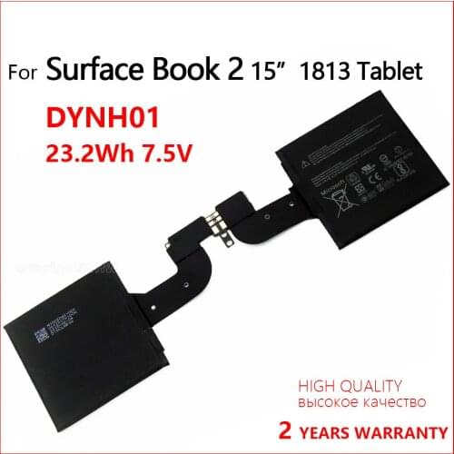 100% Genuine DYNH01 Laptop Battery For Microsoft Surface Book 2 15" 1813 Enhanced version Tablet 7.57V 23.2WH 3070MAH Batteies