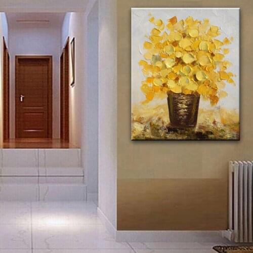 100% hand-painted canvas oil painting high quality Household adornment art flower pictures painting DM-15072124