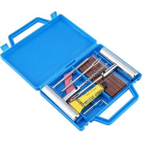 11Pcs Tire Repair Kit Tyre Repairing Tool Set for Motorcycles with Box for auto repair accessories