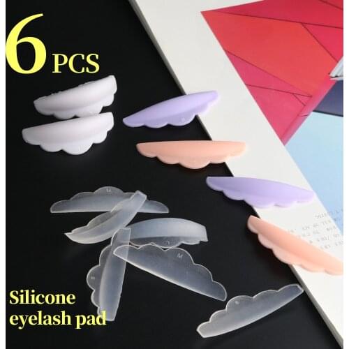 3 Pairs Silicone Eyelash Perming Curlers Curl Lash Lift Rods Durable Curl Silicone Shields Lash Lifting Shield Pads Makeup Tool