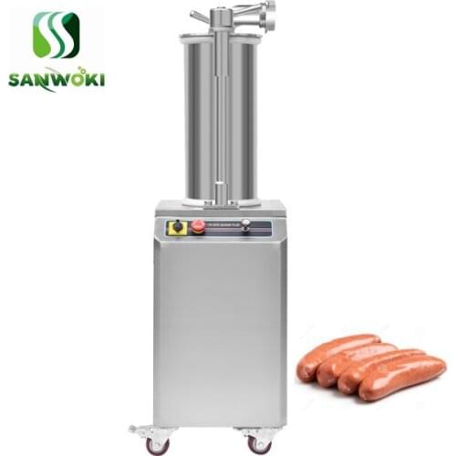35L Hydraulic automatic fast enema maker glutinous rice sausage Syringe hot dog meat filler machine salami making machine