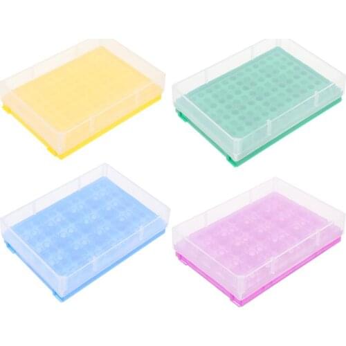4pcs Plastic Practical Space Saving Centrifuge Tube Box Tube Holder Test Tube Rack