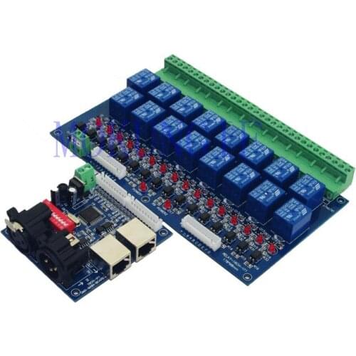 5Sets 16CH Relay switch dmx 512 Controller, relay output high voltage DMX-RELAY-16CH Max 10A dmx512 Signal Controller